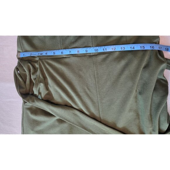 Old Navy Women’s Green Sleeveless Wide Leg Jumpsuit Size Large Belted V-Neck - Picture 9 of 16